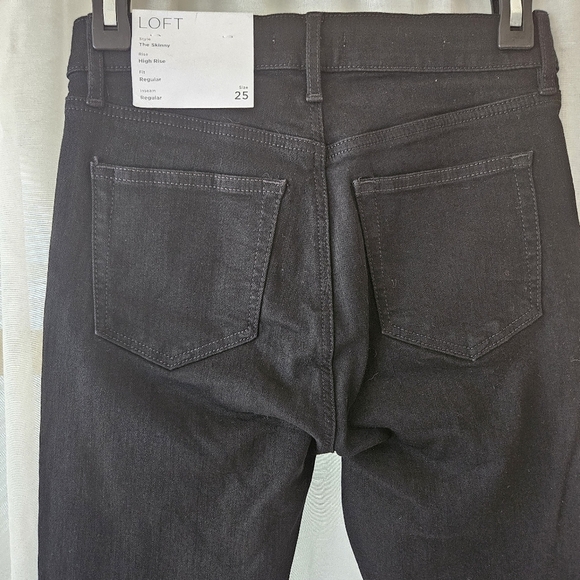NWT LOFT THE SKINNY HIGH RISE REGULAR FIT JEANS WOMEN'S SIZE 25/0 - Picture 7 of 8